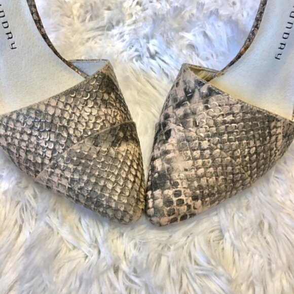 Chinese Laundry Heels 6.5 D’Orsay 4” Solitaire Snake Cocktail Party Dancing NWOT - Picture 4 of 12